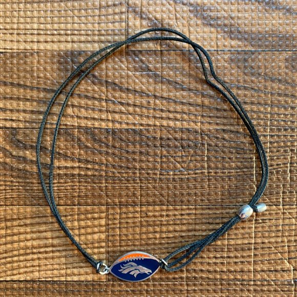 Alex & Ani NFL Denver Broncos Pull Cord Thread Bracelet w/ Sterling Silver Charm - Picture 5 of 5